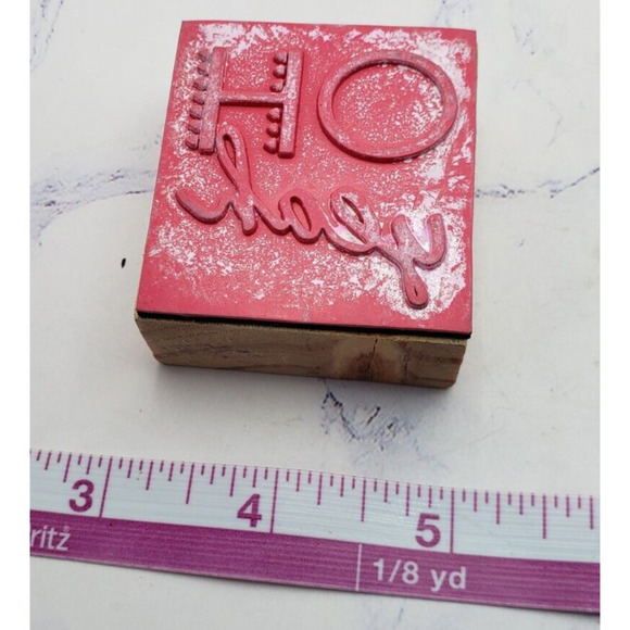 Oh Yeah Script Wood Mounted Rubber Stamp - Picture 2 of 7